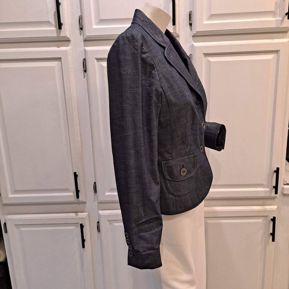 Loft Dark Blue Gray Button Down Tailored Blazer J… - image 5